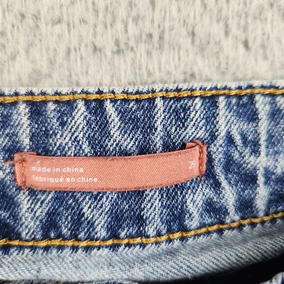 Anthropologie Pilcro Mid Rise Bootcut Jeans Women's 29 Ripped Knee Denim Pants - Picture 10 of 16